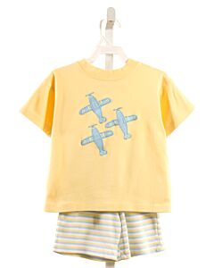 BAILEY BOYS  YELLOW   APPLIQUED 2-PIECE OUTFIT