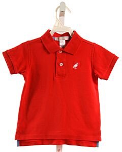 THE BEAUFORT BONNET COMPANY  RED    KNIT SS SHIRT
