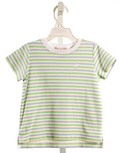 THE BEAUFORT BONNET COMPANY  MINT  STRIPED  KNIT SS SHIRT