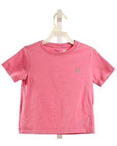 RALPH LAUREN  PINK    KNIT SS SHIRT