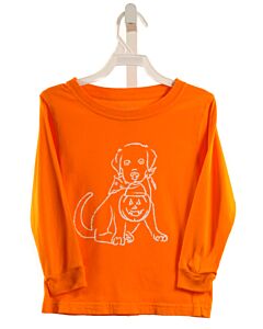 MUSTARD & KETCHUP KIDS  ORANGE   PRINTED DESIGN KNIT LS SHIRT
