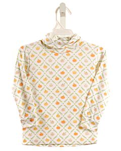 BABY BLISS  ORANGE  PRINT  KNIT LS SHIRT