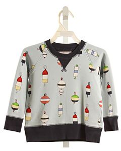 THE BEAUFORT BONNET COMPANY  LT BLUE  PRINT  PULLOVER