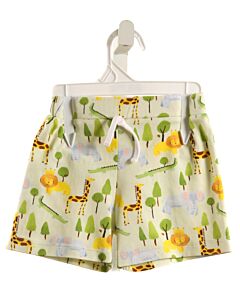 THE PROPER PEONY  GREEN  PRINT  SHORTS