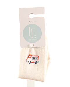 LITTLE ENGLISH  WHITE   EMBROIDERED SOCKS