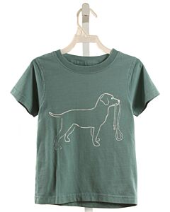 MUSTARD & KETCHUP KIDS  GREEN   PRINTED DESIGN KNIT SS SHIRT