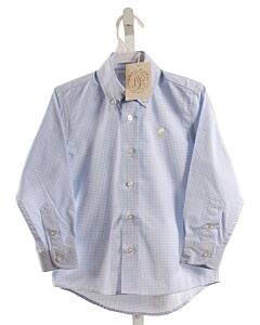 THE BEAUFORT BONNET COMPANY  BLUE  CHECK  DRESS SHIRT