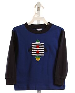 FLORENCE EISEMAN  BLUE    KNIT LS SHIRT