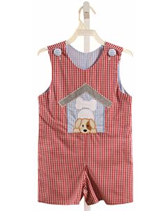 BANANA SPLIT RED GINGHAM JON JON