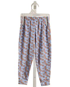 THE PROPER PEONY  BLUE   PRINTED DESIGN PANTS