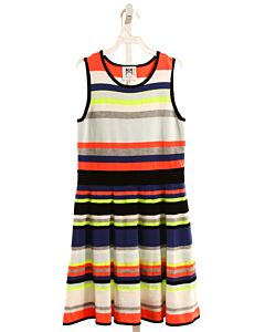 MILLY  PINK  STRIPED  KNIT DRESS