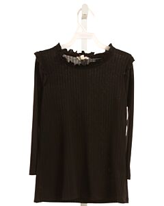 HAYDEN GIRLS  BLACK    KNIT LS SHIRT