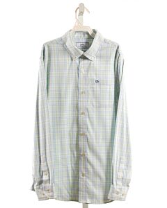 SOUTHERN TIDE  LT GREEN  PLAID  DRESS SHIRT