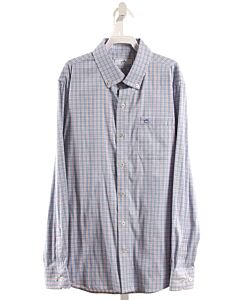 SOUTHERN TIDE  LT BLUE  PLAID  DRESS SHIRT