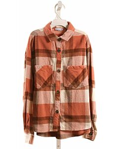 MAYORAL  PINK FLANNEL PLAID  SHIRT-LS