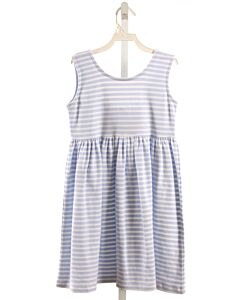 SQUIGGLES  LT BLUE  STRIPED  KNIT DRESS