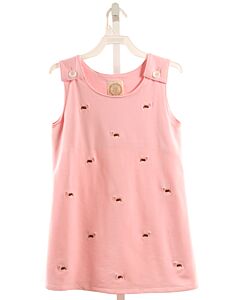 THE BEAUFORT BONNET COMPANY  PINK   EMBROIDERED KNIT DRESS