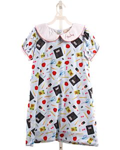 SMOCKINGBIRD  MULTI-COLOR  PRINT EMBROIDERED DRESS