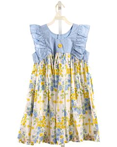 ELEANOR ROSE  YELLOW  FLORAL  DRESS WITH RUFFLE