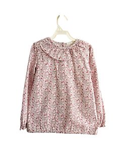 LILA + HAYES  PURPLE  FLORAL  DRESS SHIRT WITH RUFFLE