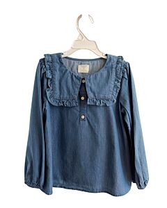 CREWCUTS  CHAMBRAY    DRESS SHIRT WITH RUFFLE