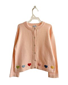 BELLA BLISS  LT PINK   APPLIQUED CARDIGAN