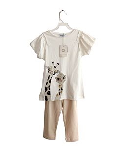 MAYORAL  IVORY   PRINTED DESIGN 2-PIECE OUTFIT