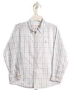 NECK & NECK  LT BLUE  WINDOWPANE  DRESS SHIRT