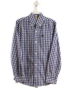JACK THOMAS  BLUE  GINGHAM  DRESS SHIRT
