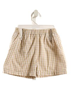 THE BEAUFORT BONNET COMPANY  BROWN  GINGHAM  SHORTS