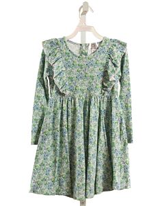 THE PROPER PEONY  GREEN  FLORAL PRINTED DESIGN KNIT DRESS