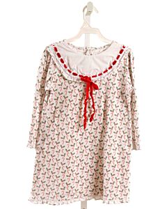 LILA + HAYES  RED   PRINTED DESIGN LOUNGEWEAR