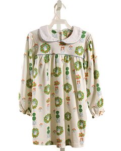 THE BEAUFORT BONNET COMPANY  GREEN   PRINTED DESIGN KNIT DRESS