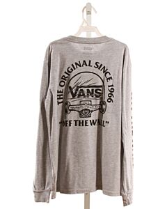 VANS  GRAY   PRINTED DESIGN T-SHIRT