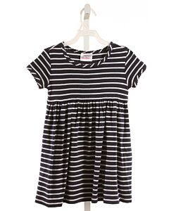 HANNA ANDERSSON  NAVY  STRIPED  KNIT DRESS