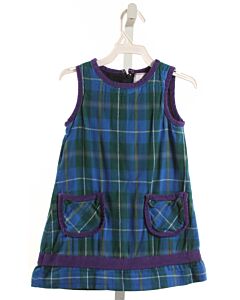 CPC  BLUE  PLAID  DRESS