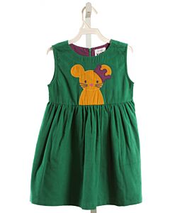 KITE  GREEN CORDUROY  APPLIQUED DRESS