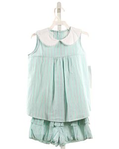 HANNAH KATE  AQUA  STRIPED  2-PIECE OUTFIT