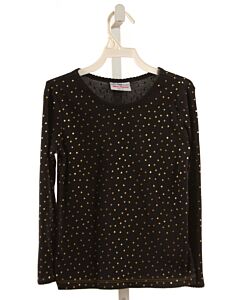 HANNA ANDERSSON  BLACK  POLKA DOT  KNIT LS SHIRT