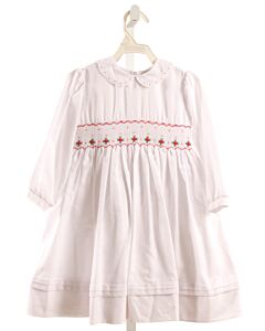 SARAH LOUISE  WHITE   SMOCKED DRESS