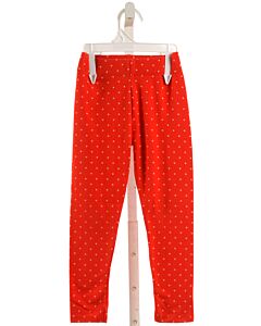 MINI BODEN  RED KNIT POLKA DOT  LEGGINGS