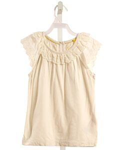 MINI BODEN  IVORY    KNIT TANK WITH EYELET TRIM