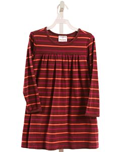 HANNA ANDERSSON  MAROON  STRIPED  KNIT DRESS