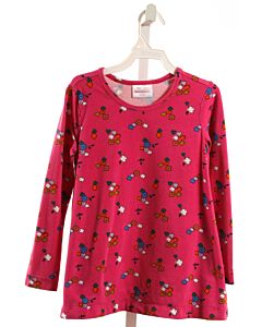 HANNA ANDERSSON  HOT PINK  FLORAL  KNIT LS SHIRT