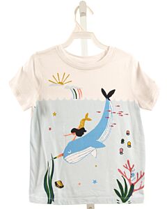 HANNA ANDERSSON  WHITE KNIT  PRINTED DESIGN T-SHIRT