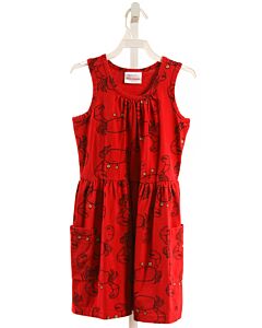 HANNA ANDERSSON  RED   PRINTED DESIGN KNIT DRESS
