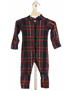 HANNA ANDERSSON  BLUE KNIT PLAID  LAYETTE