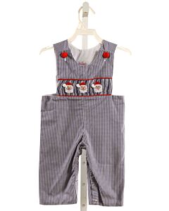 SMOCKED OR NOT  BLUE  GINGHAM SMOCKED LONGALL