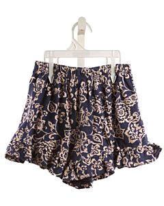 NEXT  BLUE  FLORAL  SHORTS WITH RUFFLE
