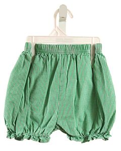 JELLYBEANS  GREEN  GINGHAM  BLOOMERS
